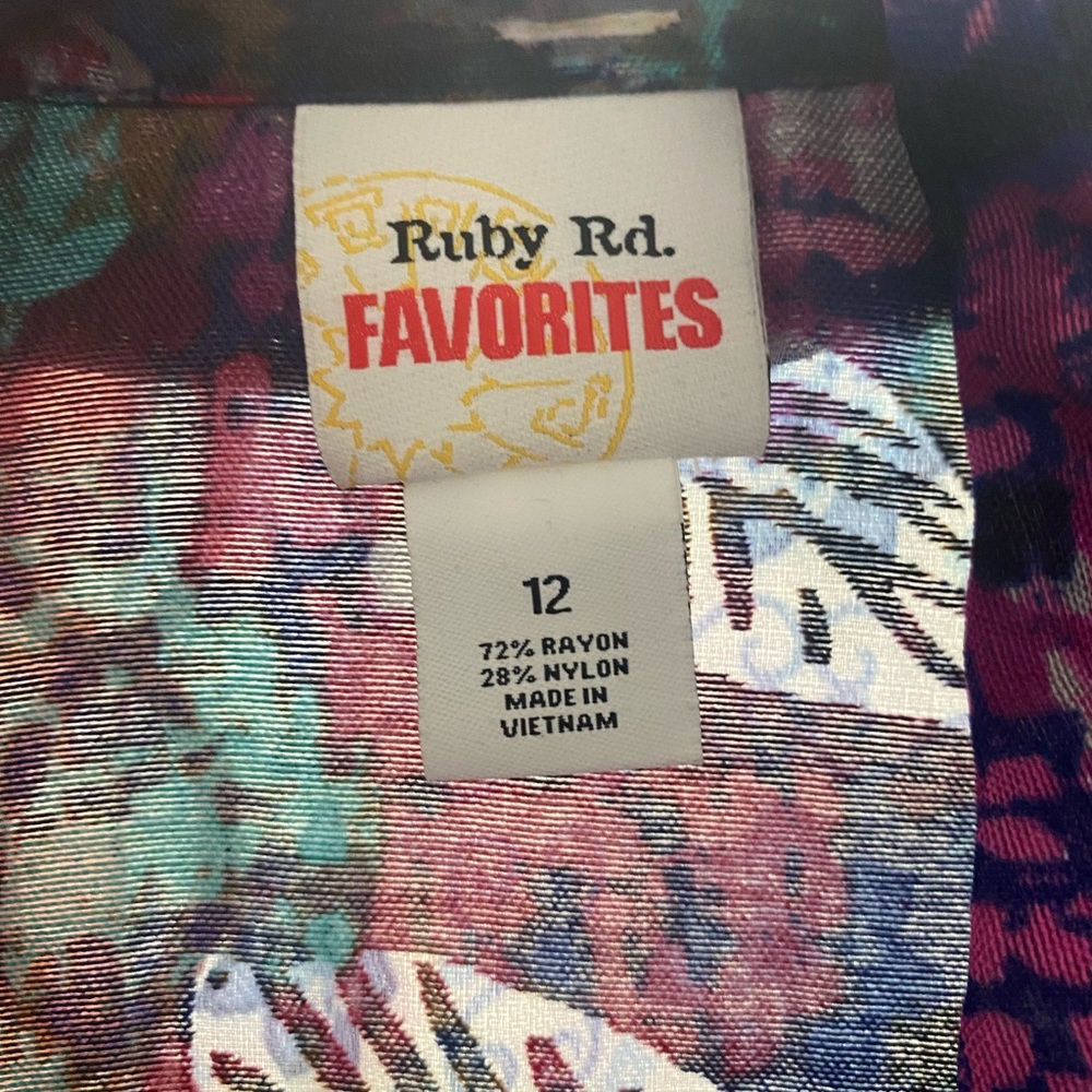 Ruby Rd. Multicolor Pattern Jacket size 12 - Picture 2 of 8